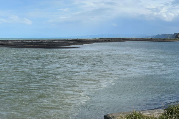 Wairoa bar from the shoreline